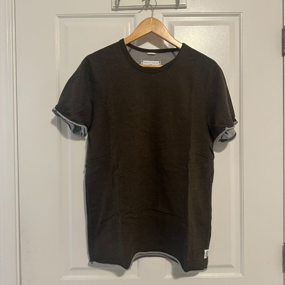 Reigning Champ Terry Knit Short Sleeve T-Shirt, Size M, Dark Olive